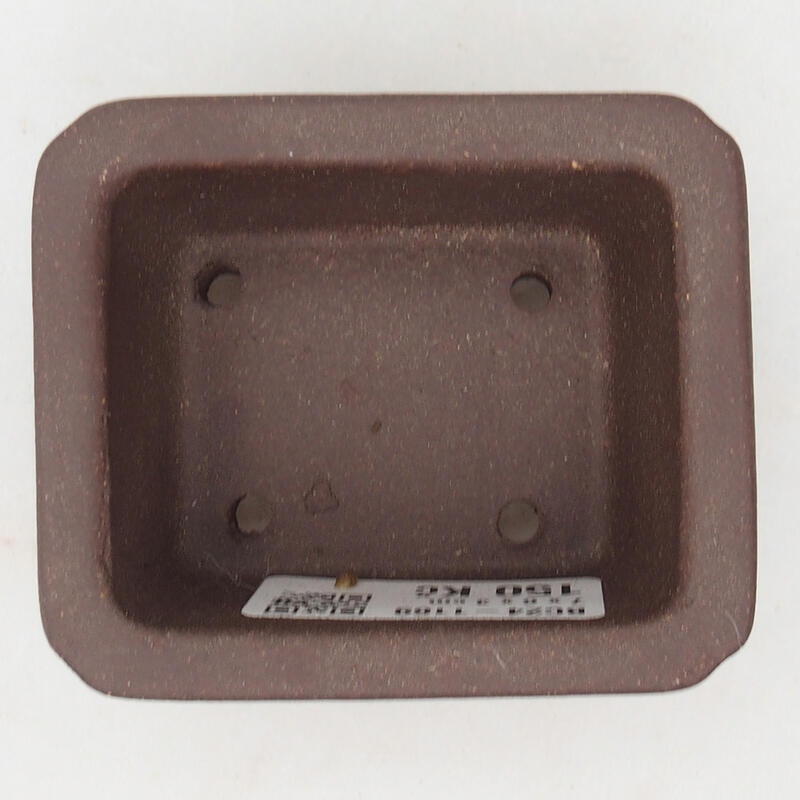 Ciotola per mini bonsai 7,5 x 6 x 4 cm, marrone