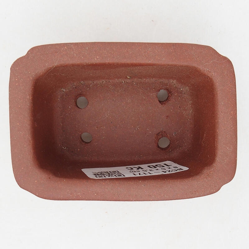 Mini ciotola per bonsai 8 x 5,5 x 4 cm, colore mattone