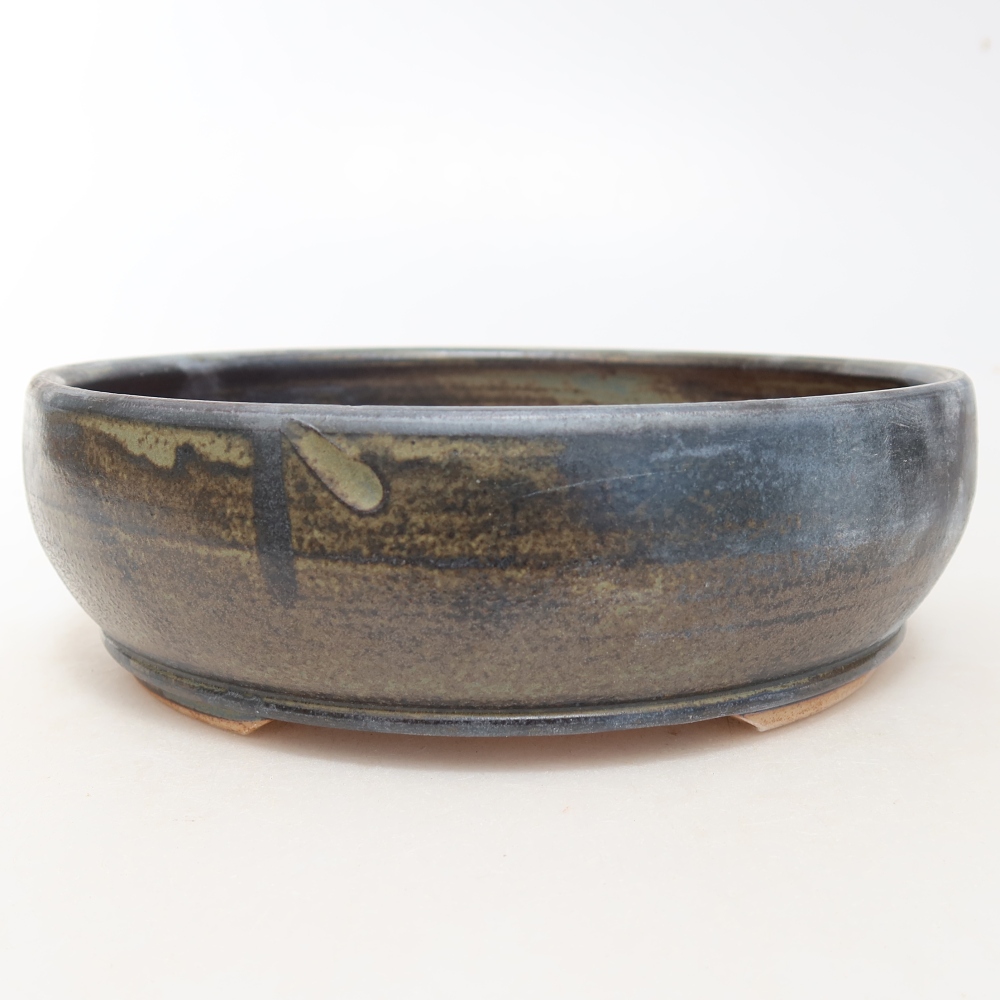 Ciotola per bonsai in ceramica 16,5 x 16,5 x 5 cm, marrone