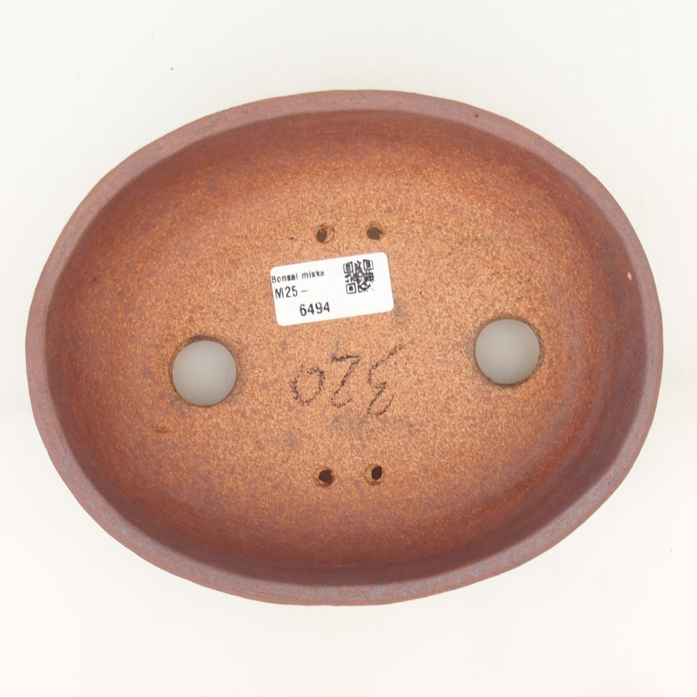 Ciotola per bonsai 19,5 x 16 x 6 cm , colore metallo