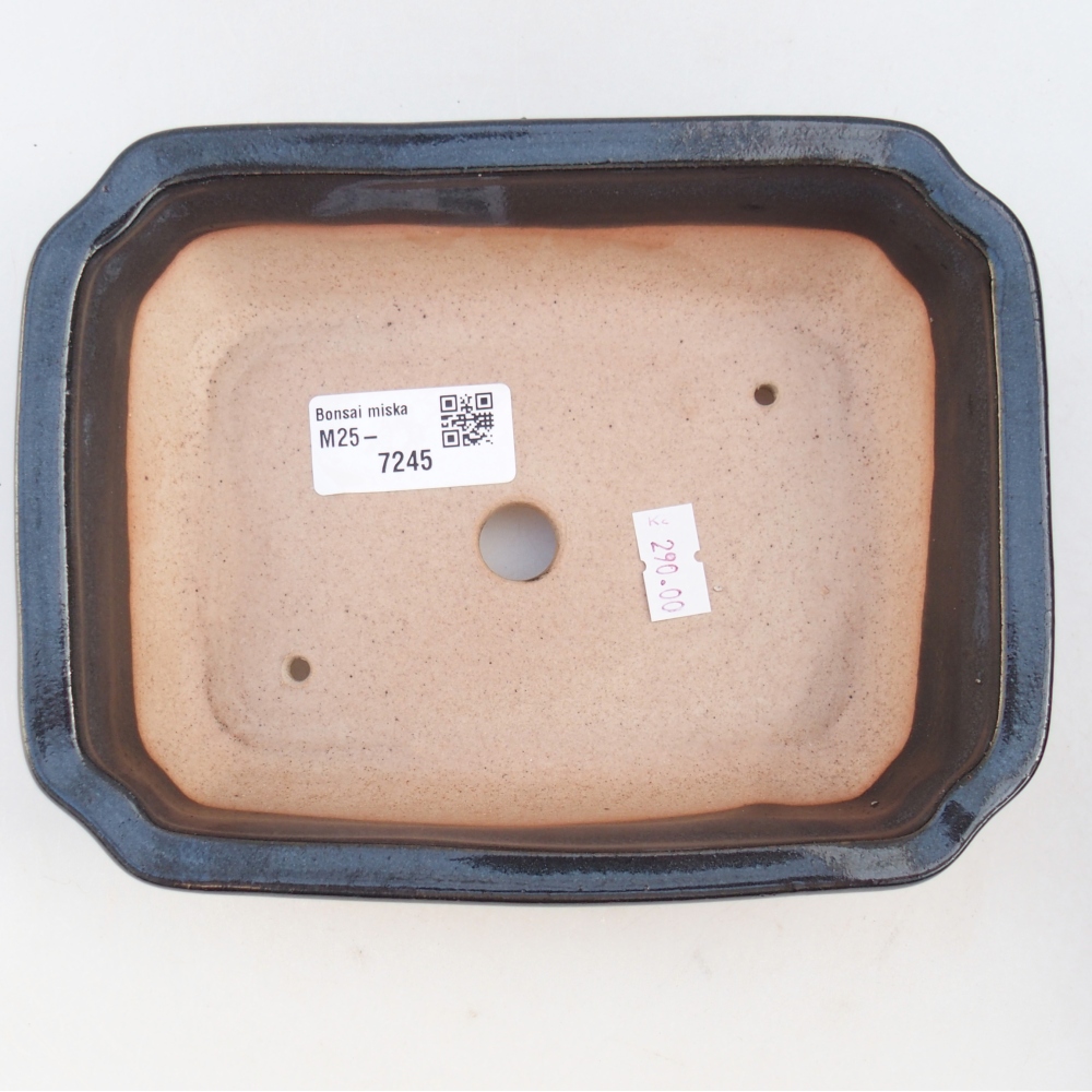 Ciotola bonsai in ceramica 26 x 26 x 8 cm, colore rosso