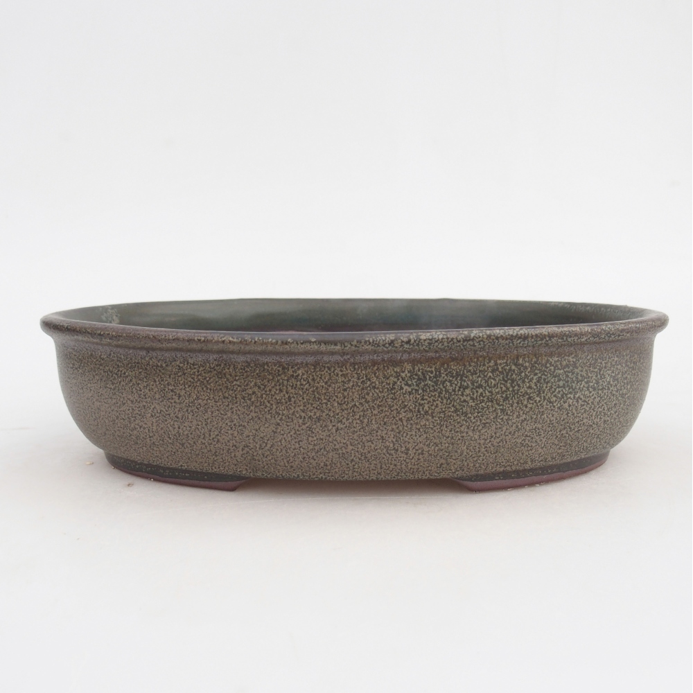Ciotola bonsai in ceramica 21,5 x 17 x 5 cm, grigio