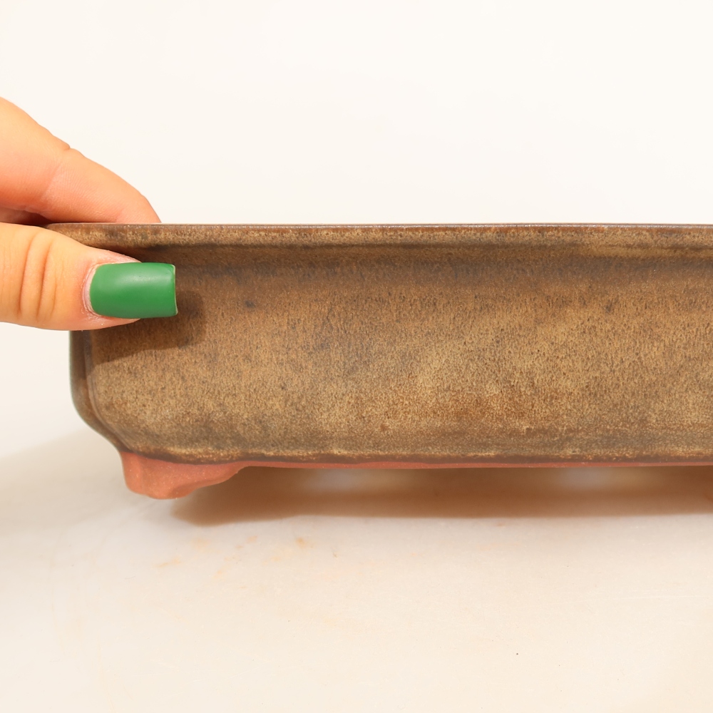 Ciotola in ceramica  24 x 17 x 6 cm, colore marrone