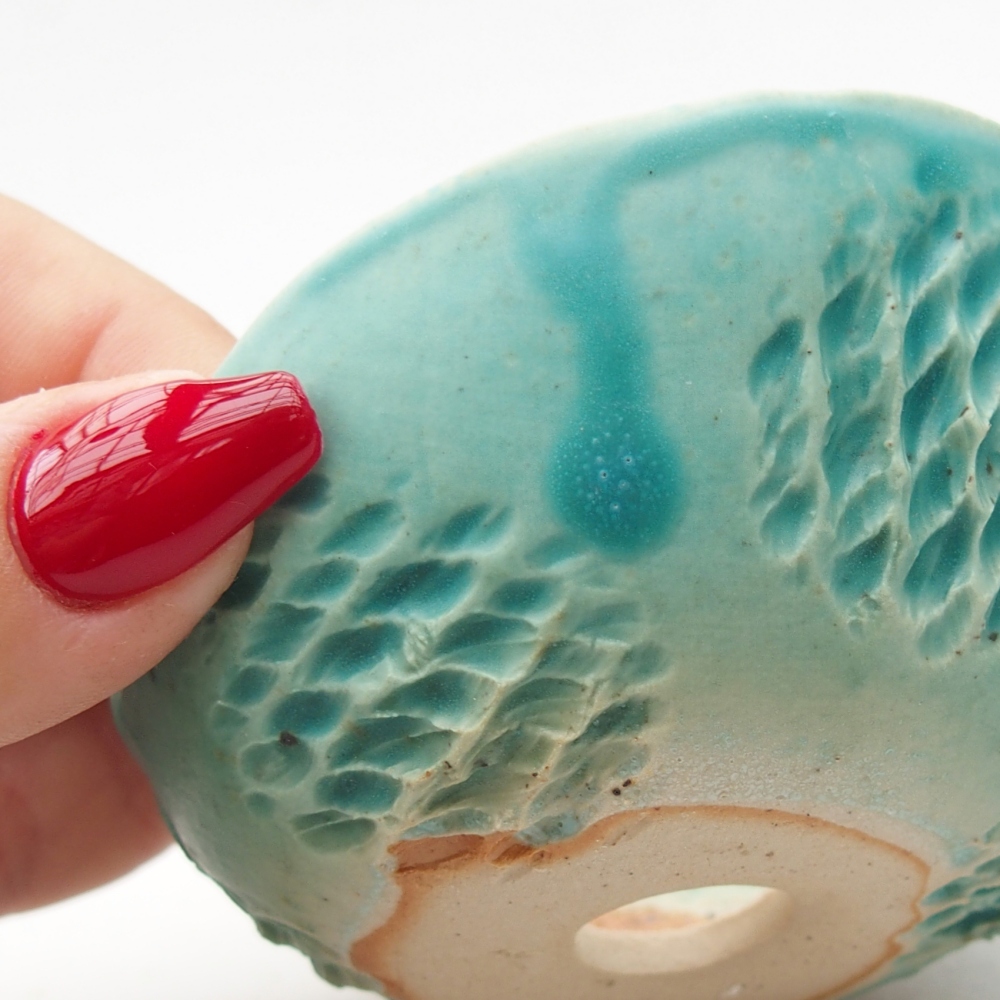 Conchiglia in ceramica 8,5 x 8 x 4,5 cm , colore blu