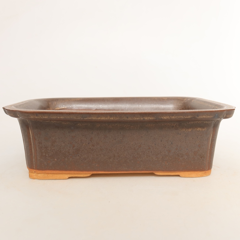 Ciotola in ceramica  20 x 15,5 x 5,5 cm, colore marrone