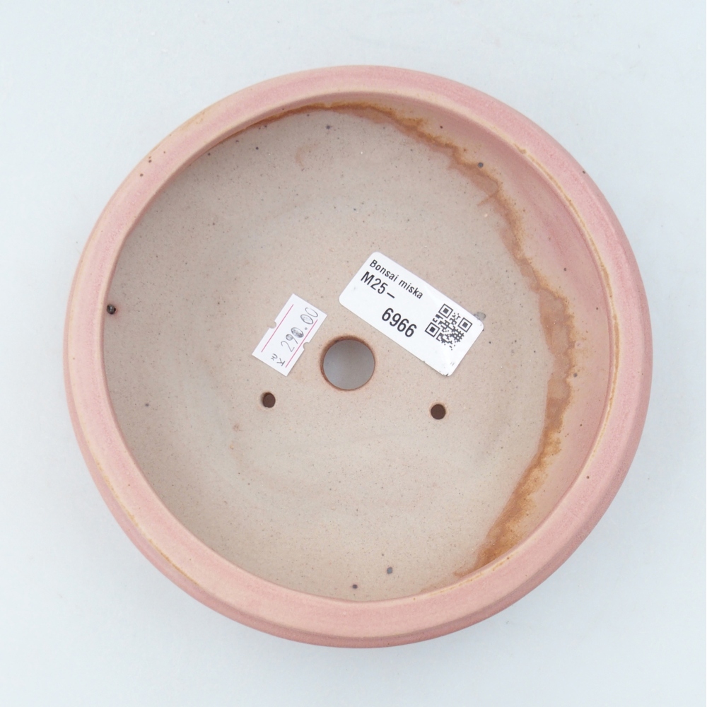 Ciotola bonsai in ceramica 26 x 26 x 8 cm, colore rosso
