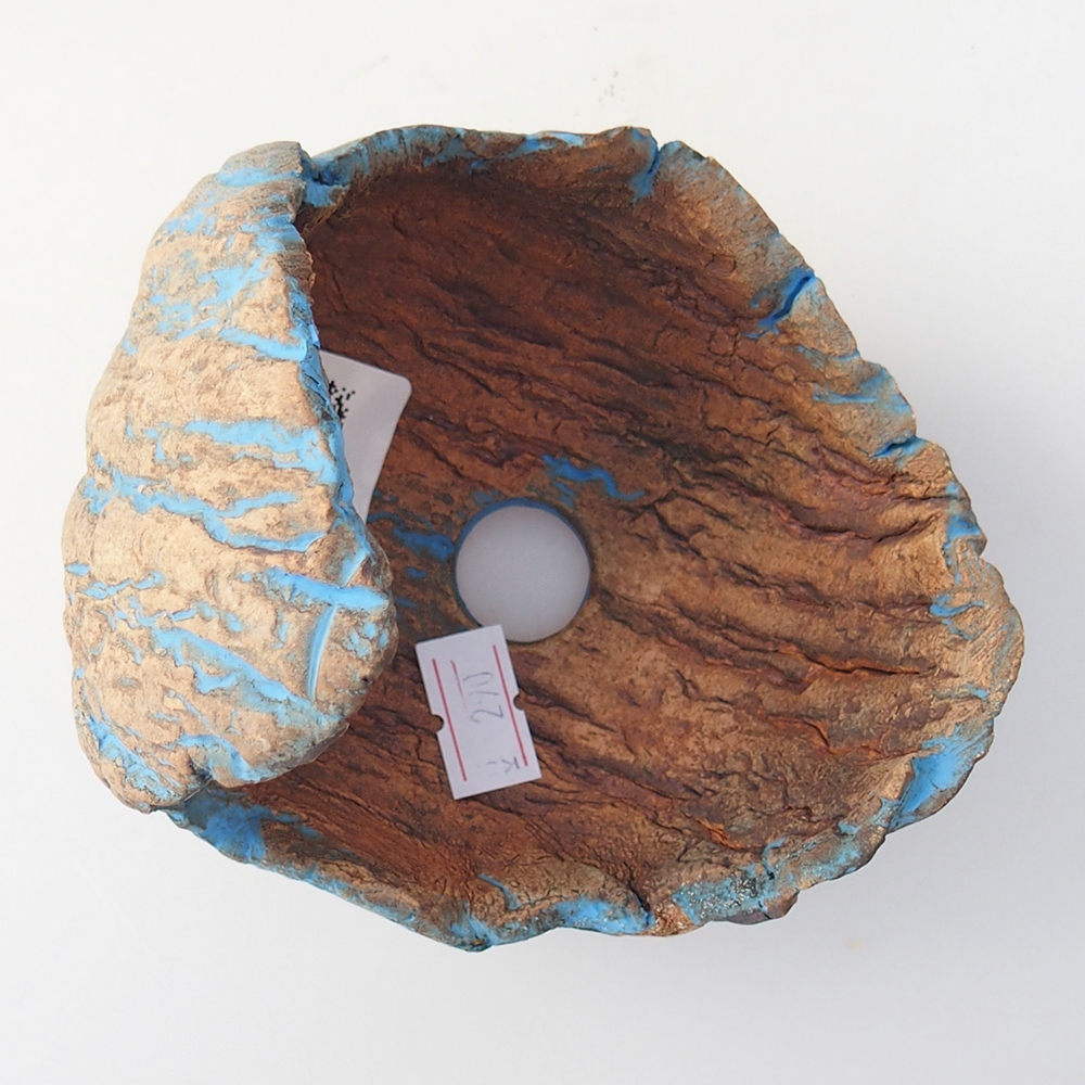 Conchiglia in ceramica 10 x 10 x 12 cm , giallo