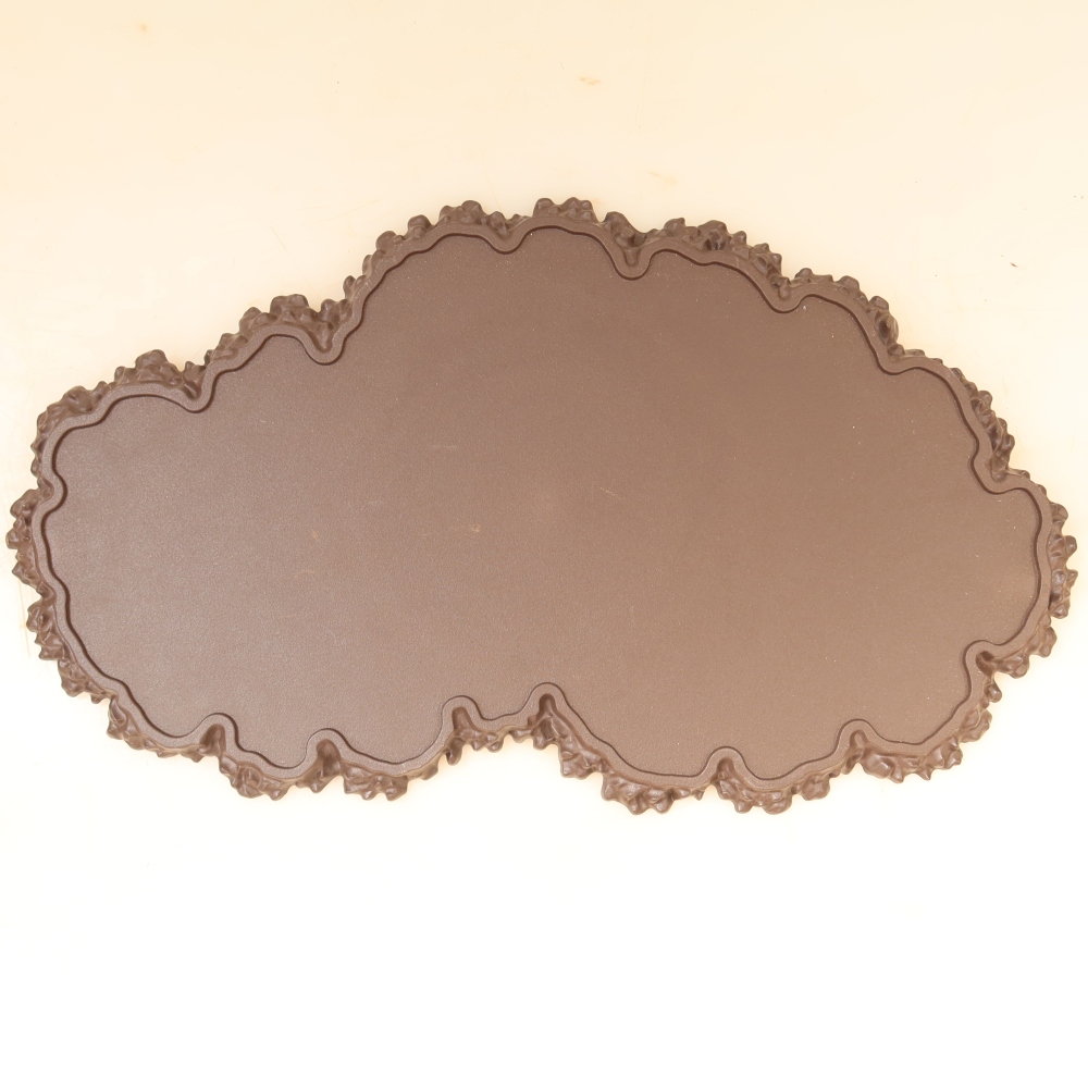 Base in plastica per bonsai 43 x 25 x 1,5 cm, colore marrone
