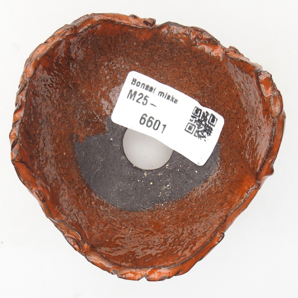 Conchiglia in ceramica 8,5 x 8,5 x 5 cm , colore arancione