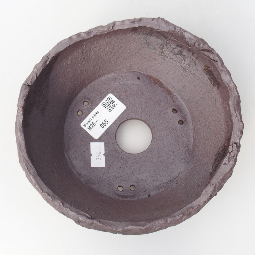 Ciotola bonsai in ceramica 18 x 17 x 6 cm, colore metallo