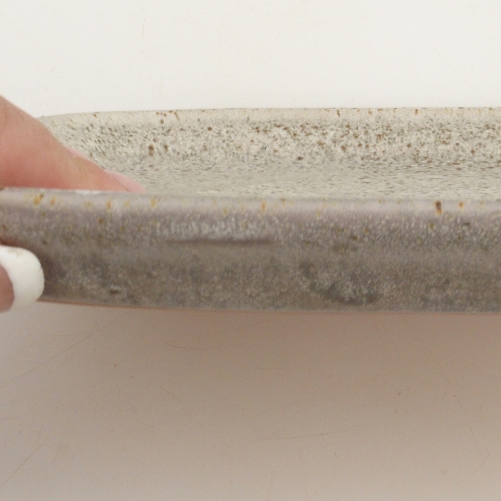 Piattino in ceramica H25 - 20,5 x 14,5 x 1,5 cm - beige