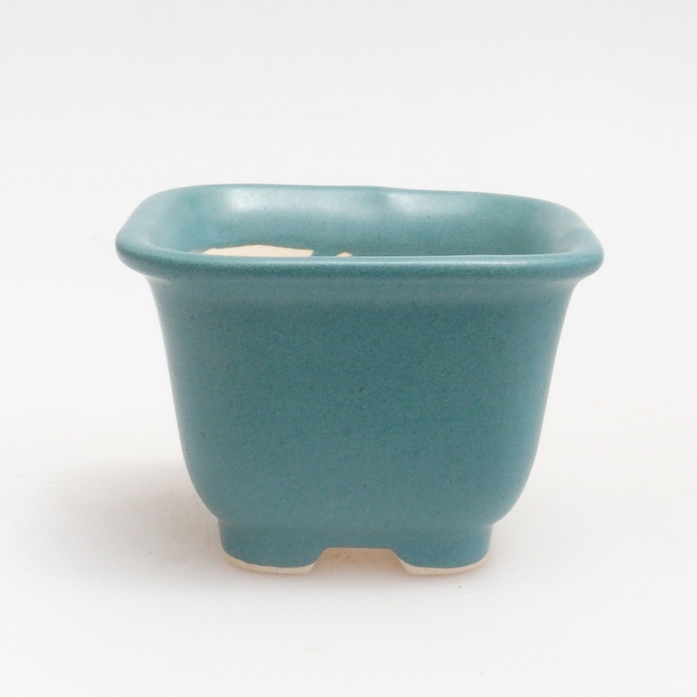 Ciotola bonsai in ceramica 6,5 x 5,5 x 4 cm, colore blu