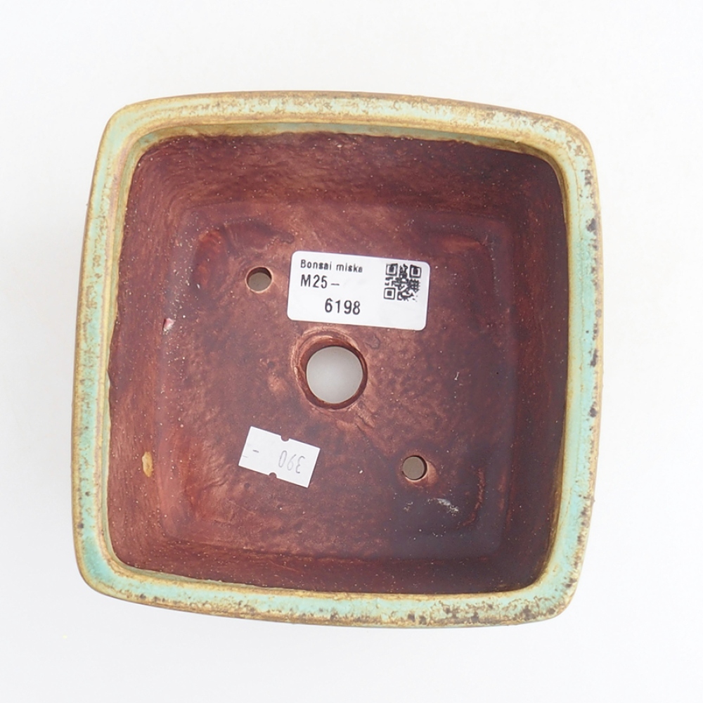 Ciotola bonsai in ceramica 10,5 x 10,5 x 7 cm, rosa