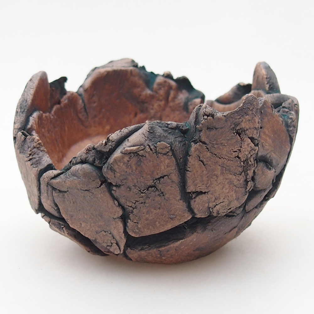 Conchiglia in ceramica 9 x 8,5 x 6 cm , colore verde