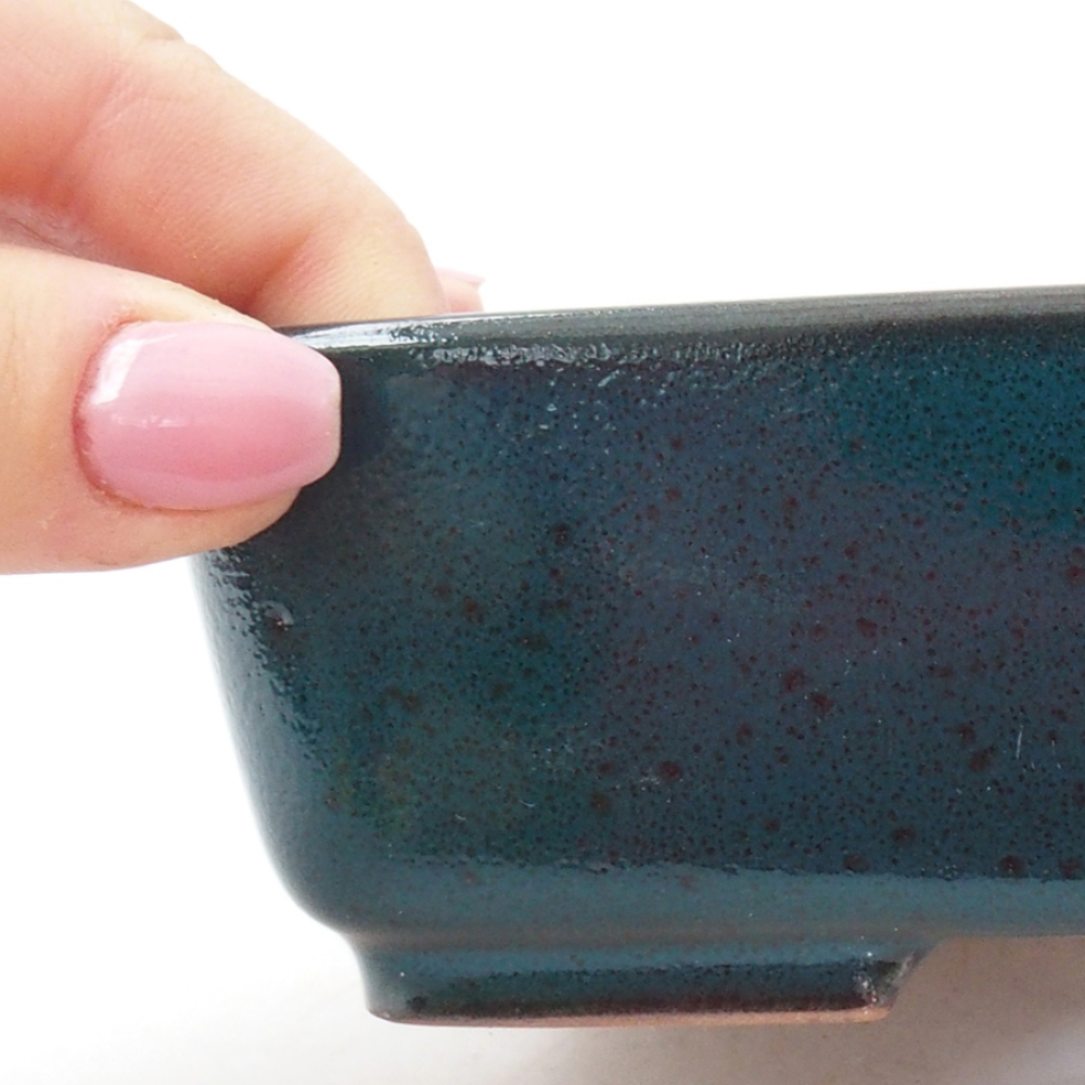 Ciotola bonsai in ceramica 15 x 12 x 4,5 cm, verde