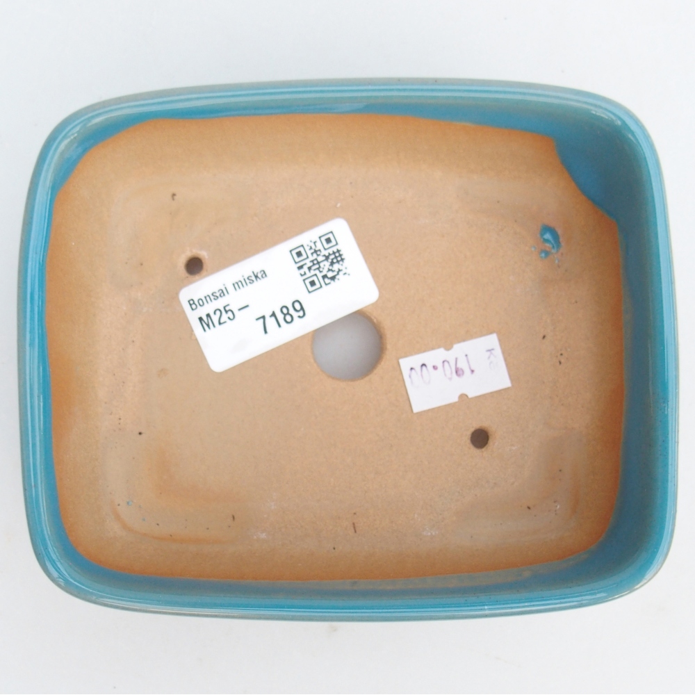 Ciotola bonsai in ceramica 26 x 26 x 8 cm, colore rosso