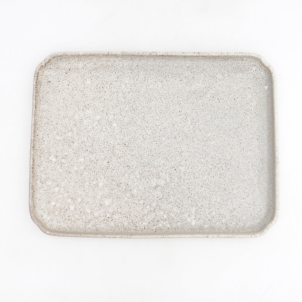 Ciotola in ceramica H07 - 28 x 19 x 1,5 cm - marrone