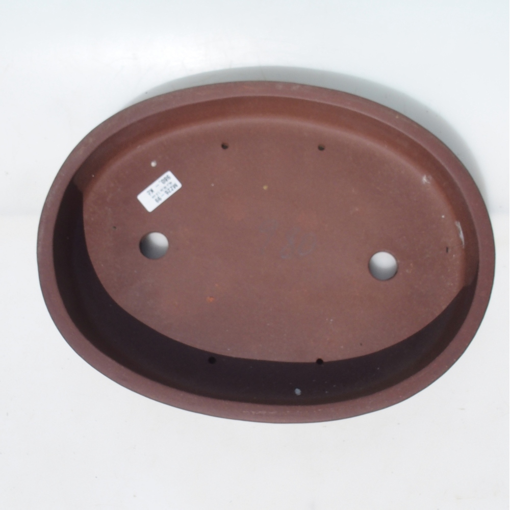 Ciotola per bonsai 40 x 30,5 x 7,5 cm - marrone