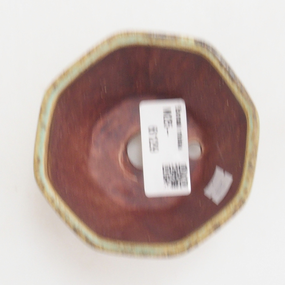 Ciotola per bonsai in ceramica 10 x 8,5 x 4 cm, marrone