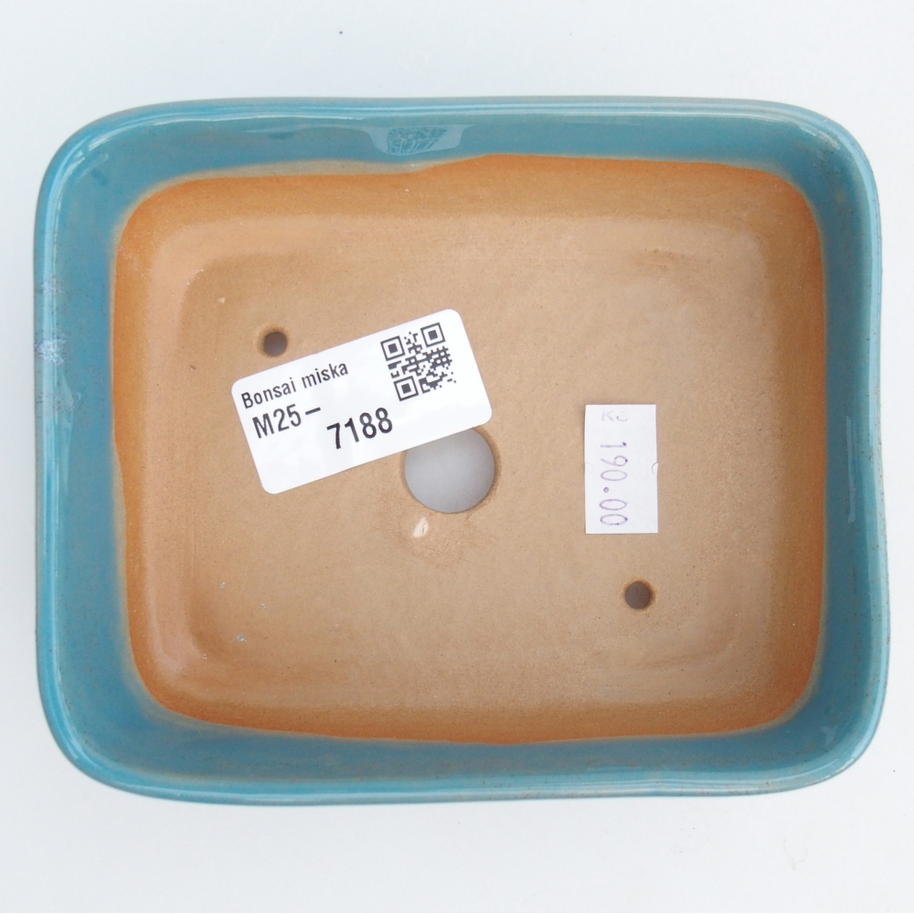 Ciotola bonsai in ceramica 26 x 26 x 8 cm, colore rosso