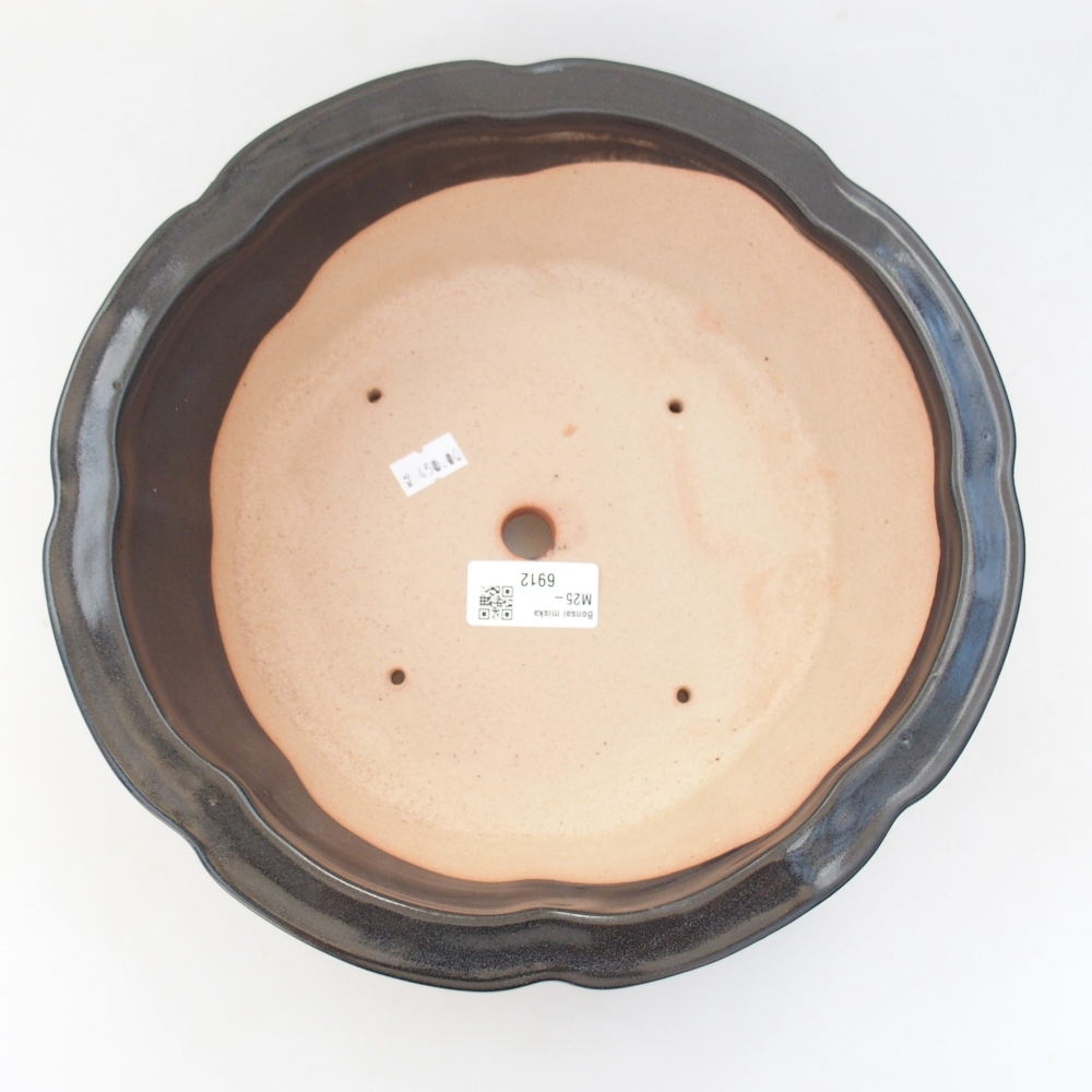 Ciotola bonsai in ceramica 26 x 26 x 8 cm, colore rosso