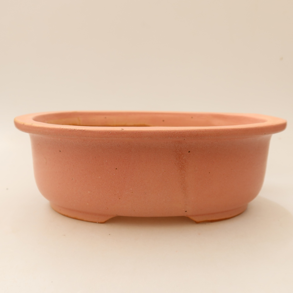 Vaso da bonsai in ceramica 23 x 19 x 8 cm, colore rosa