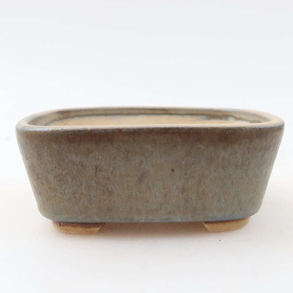 Vaso da bonsai in ceramica 10 x 8,5 x 4 cm, colore blu