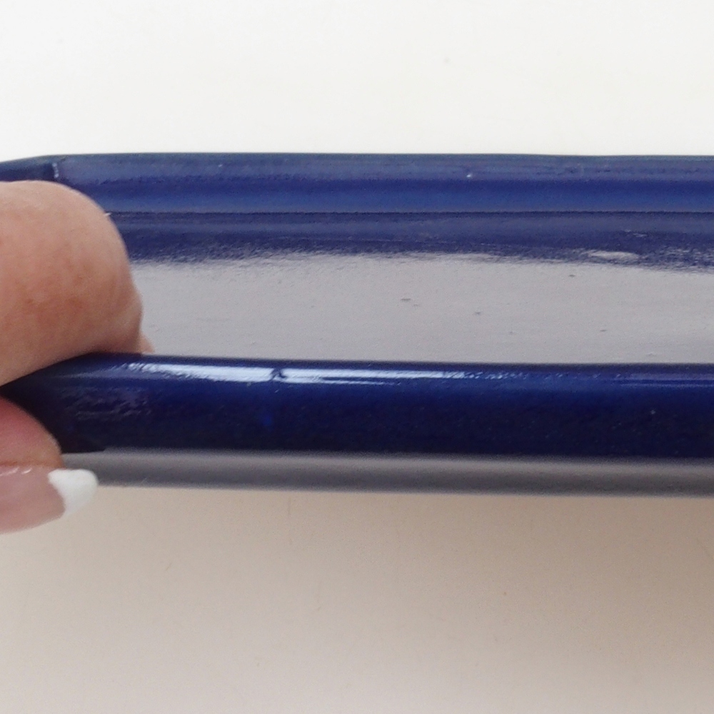 Ciotola in ceramica H07 - 28 x 19 x 1,5 cm - blu