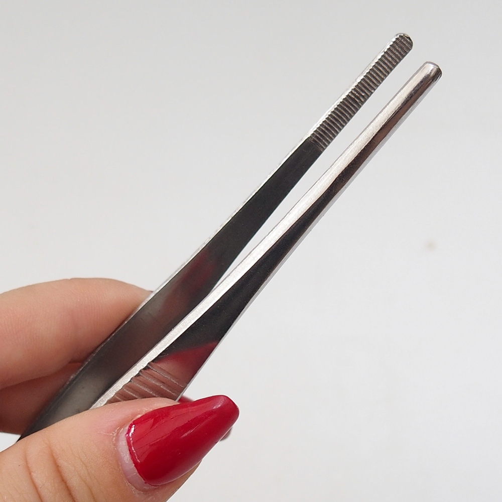 Spatola e pinzetta 22 cm - acciaio inox