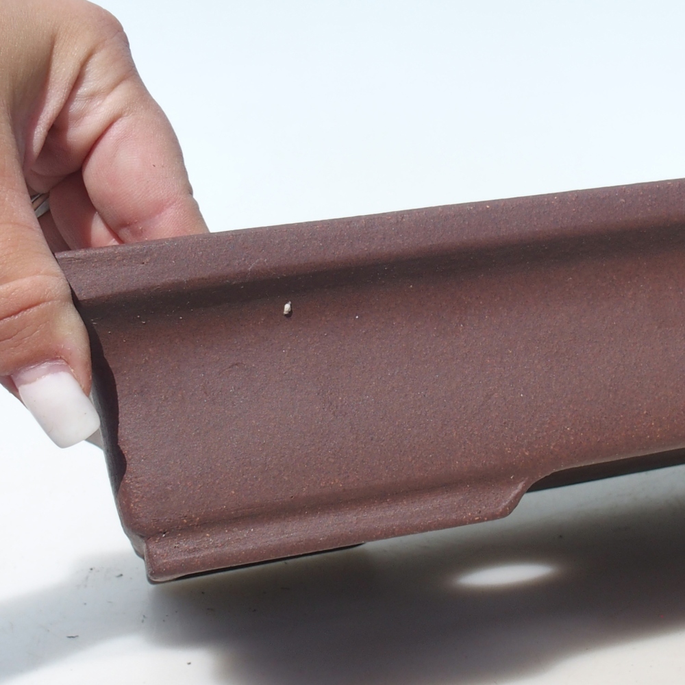 Ciotola per bonsai 36,5 x 24 x 6,5 cm betulla marrone