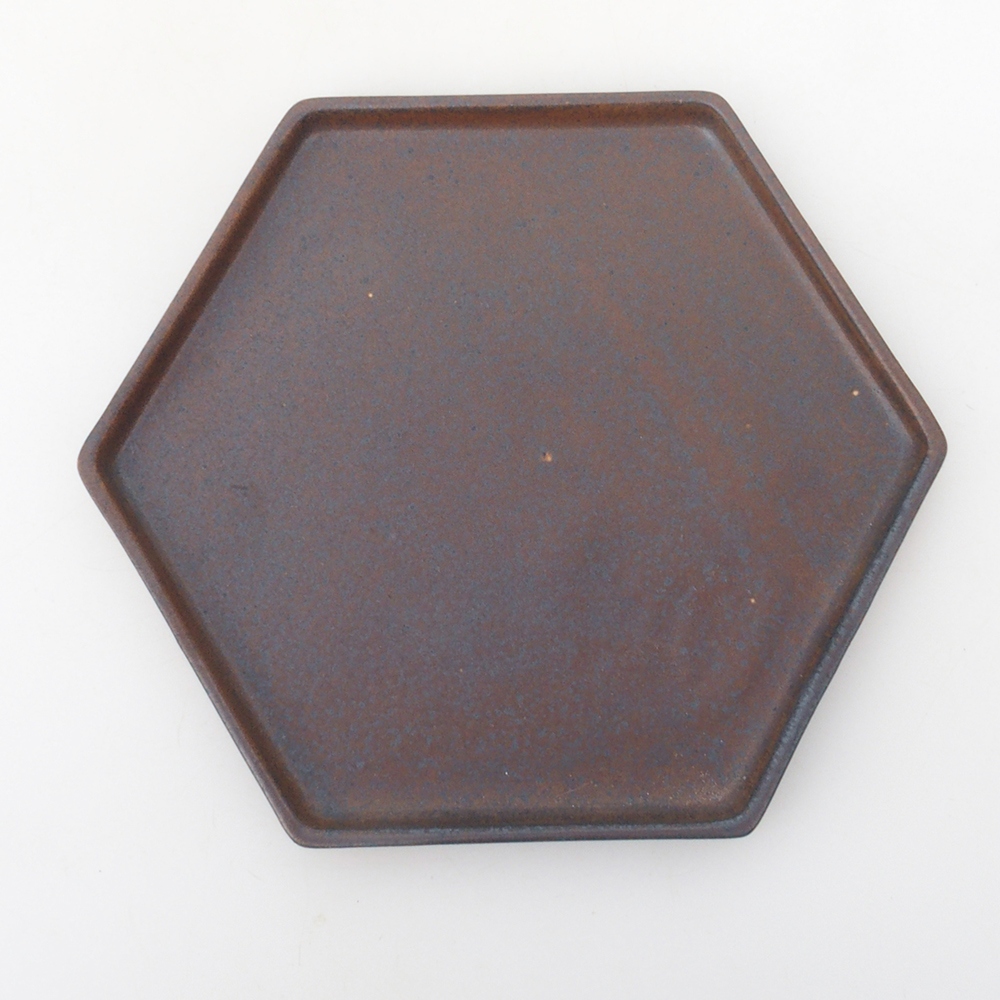 Ciotola in ceramica H53 -18,5 x 17 x 1 cm - marrone