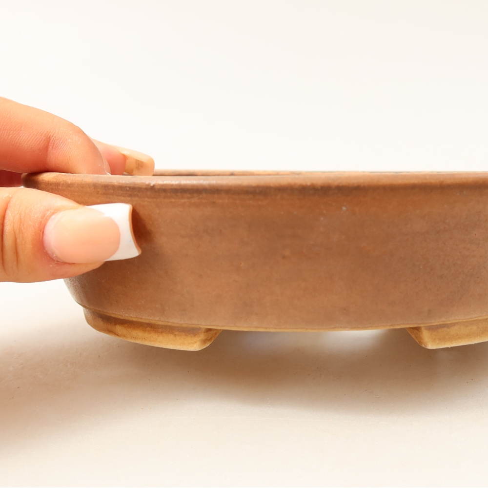 Ciotola bonsai in ceramica 15 x 14 x 4 cm, rosa