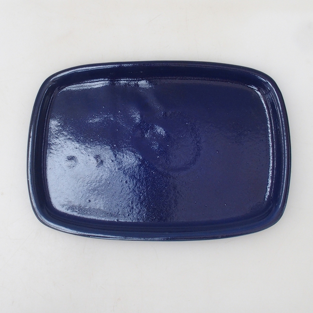 Ciotola bonsai + piattino H08 - 25 x 19,5 x 6 cm - blu