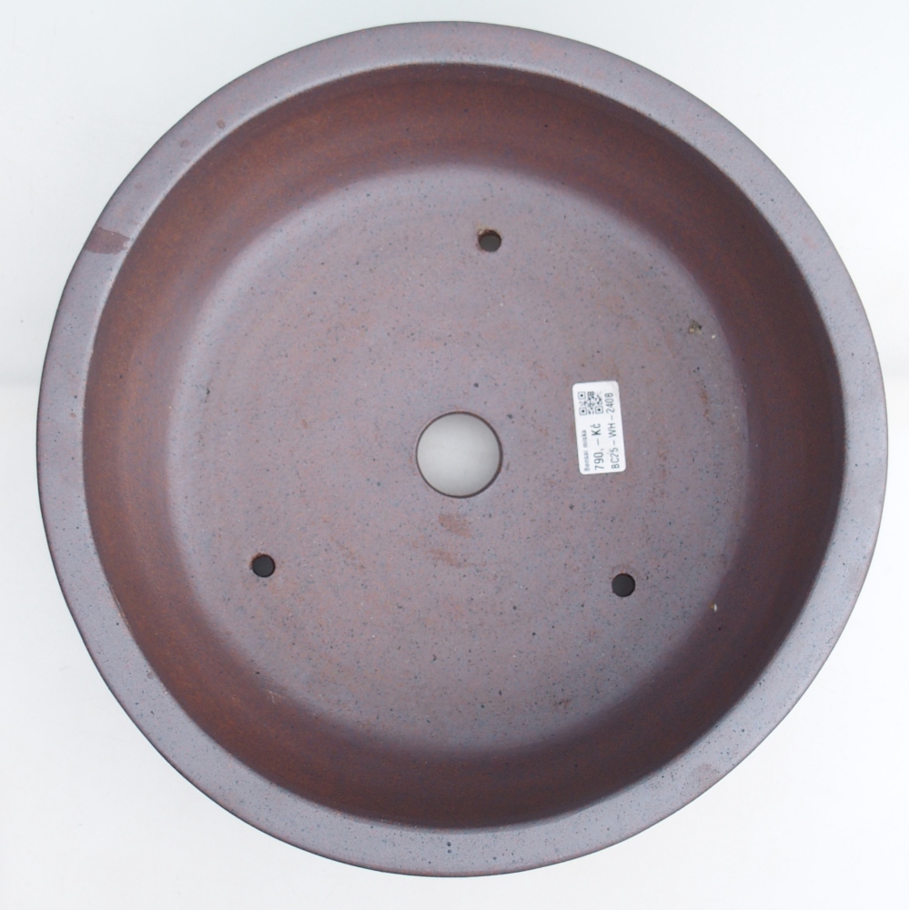 Ciotola bonsai in ceramica 31,5 x 31,5 x 12 cm, colore metallo