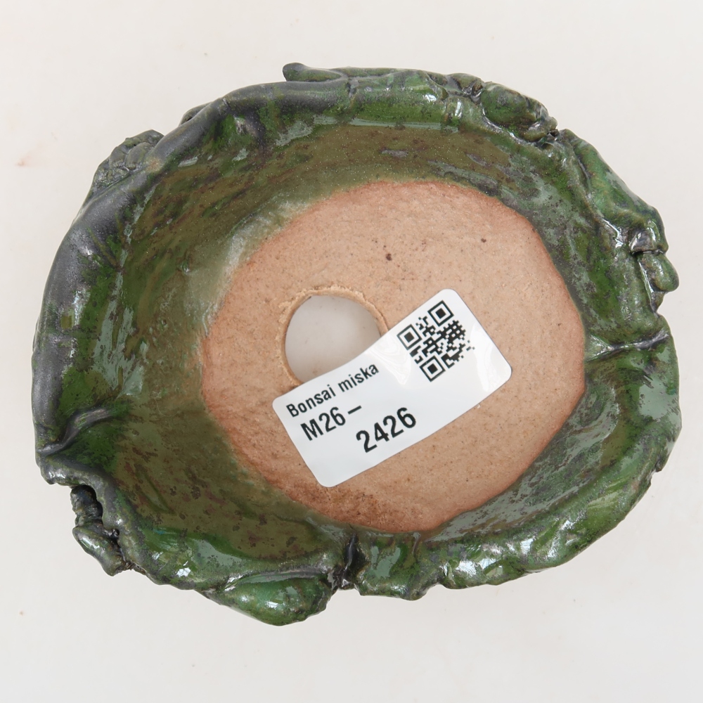 Guscio in ceramica  10 x 8,5 x 5 cm, colore verde
