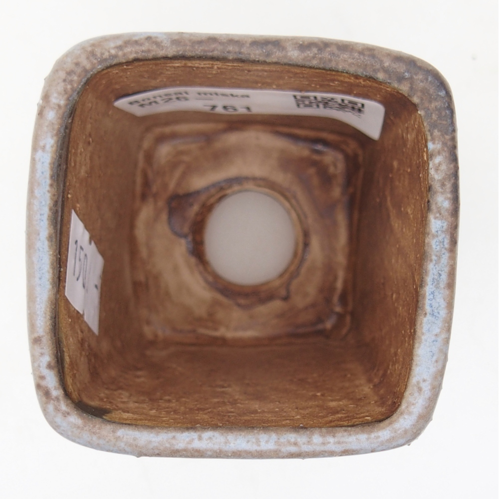 Ciotola bonsai in ceramica 5 x 5 x 6,5 cm, colore blu