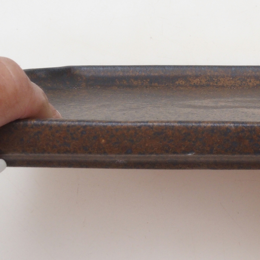 Ciotola in ceramica H07 - 28 x 19 x 1,5 cm - marrone