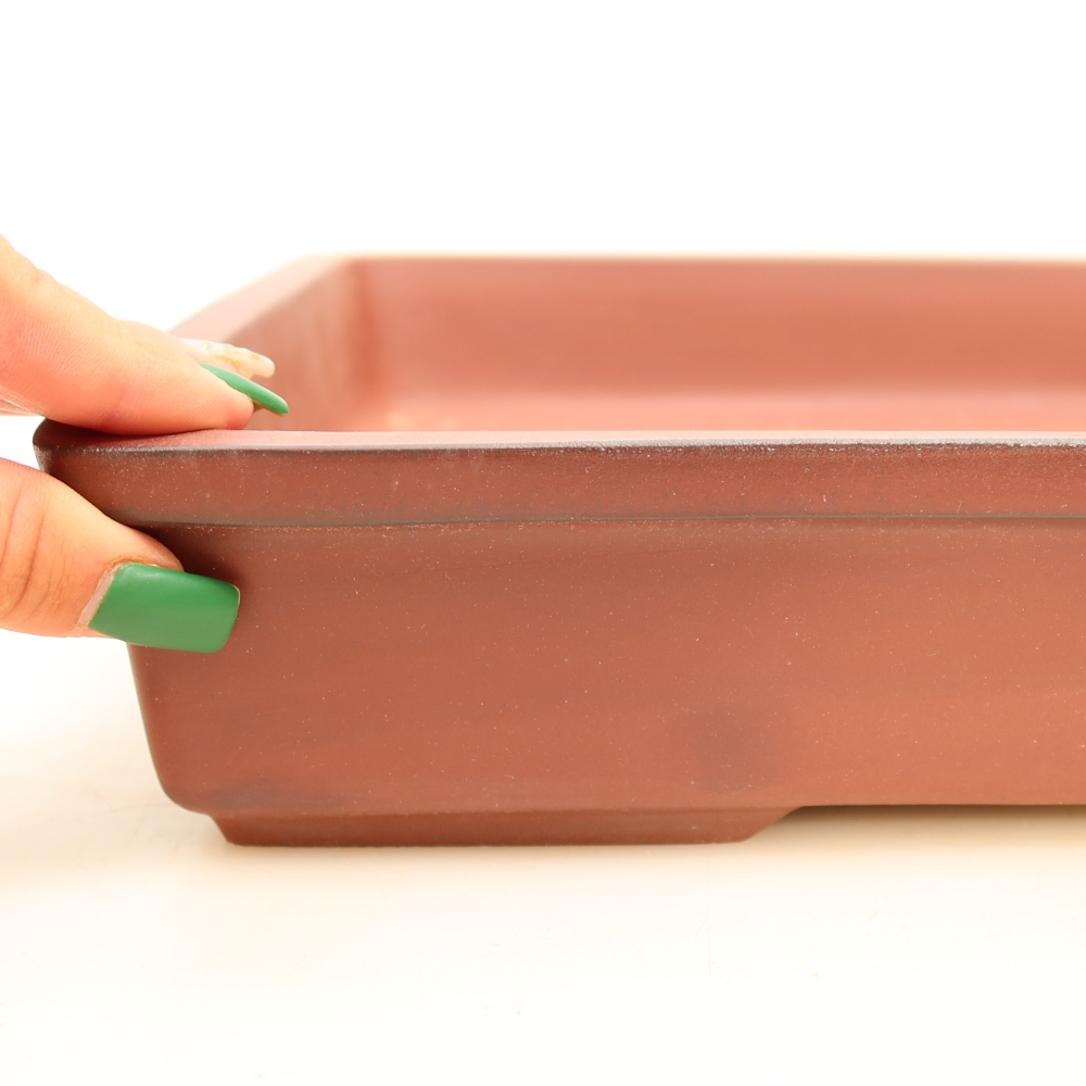 Ciotola in ceramica  45 x 29 x 6,5 cm, colore mattone - SOLO RITIRO IN NEGOZIO o spedizione su pallet