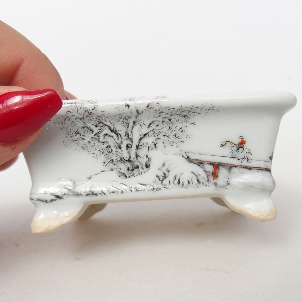 Mini bonsai 8 x 6 x 3 cm, bianco