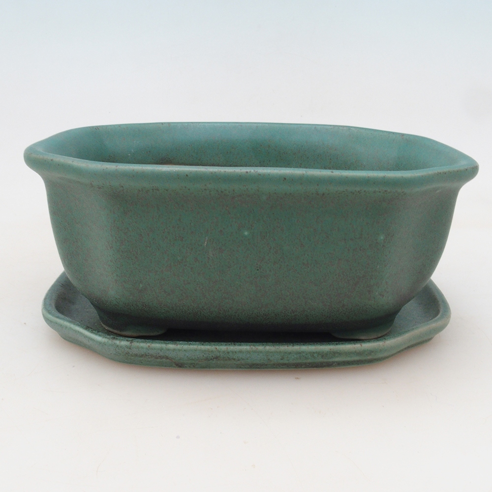 Ciotola bonsai + piattino H32 - verde