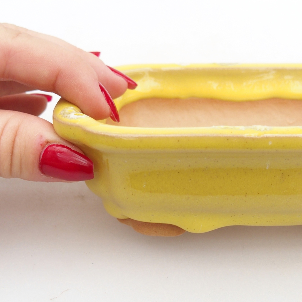 Ciotola bonsai in ceramica 26 x 26 x 8 cm, colore rosso