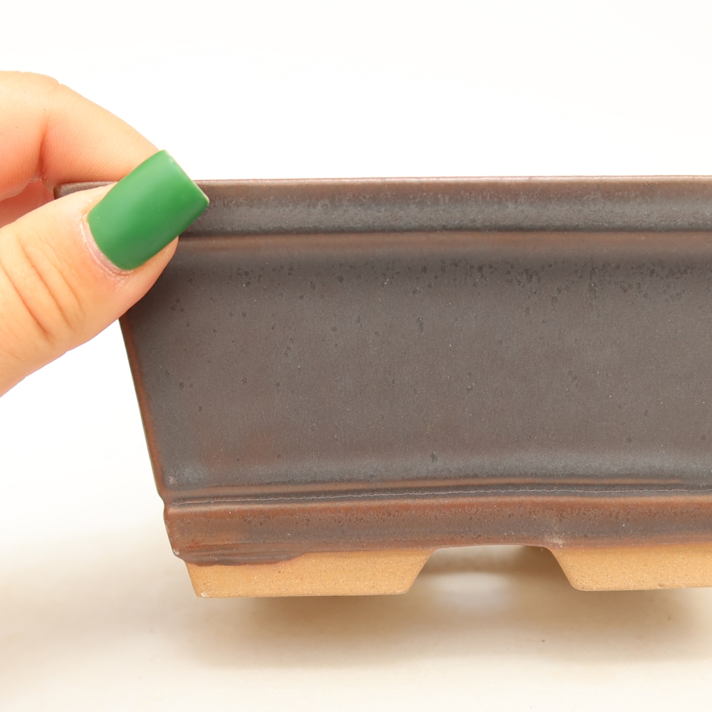 Ciotola in ceramica  14,5 x 12,5 x 7 cm, colore marrone