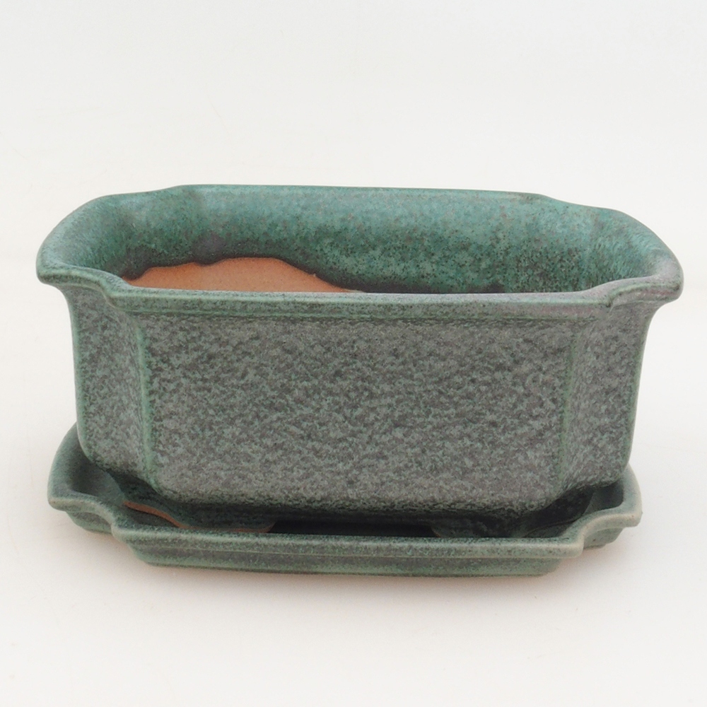 Ciotola bonsai + piattino H01 - verde