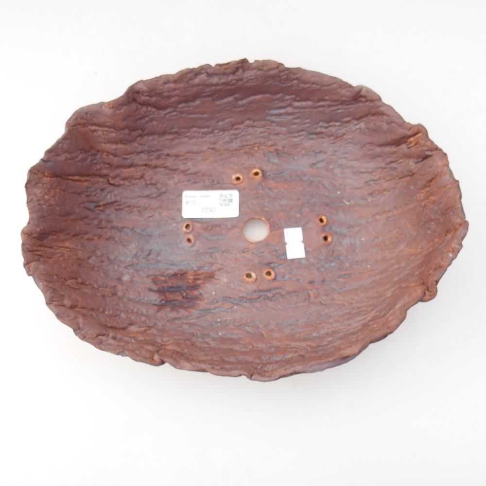 Conchiglia in ceramica 28 x 21,5 x 8,5 cm , colore marrone