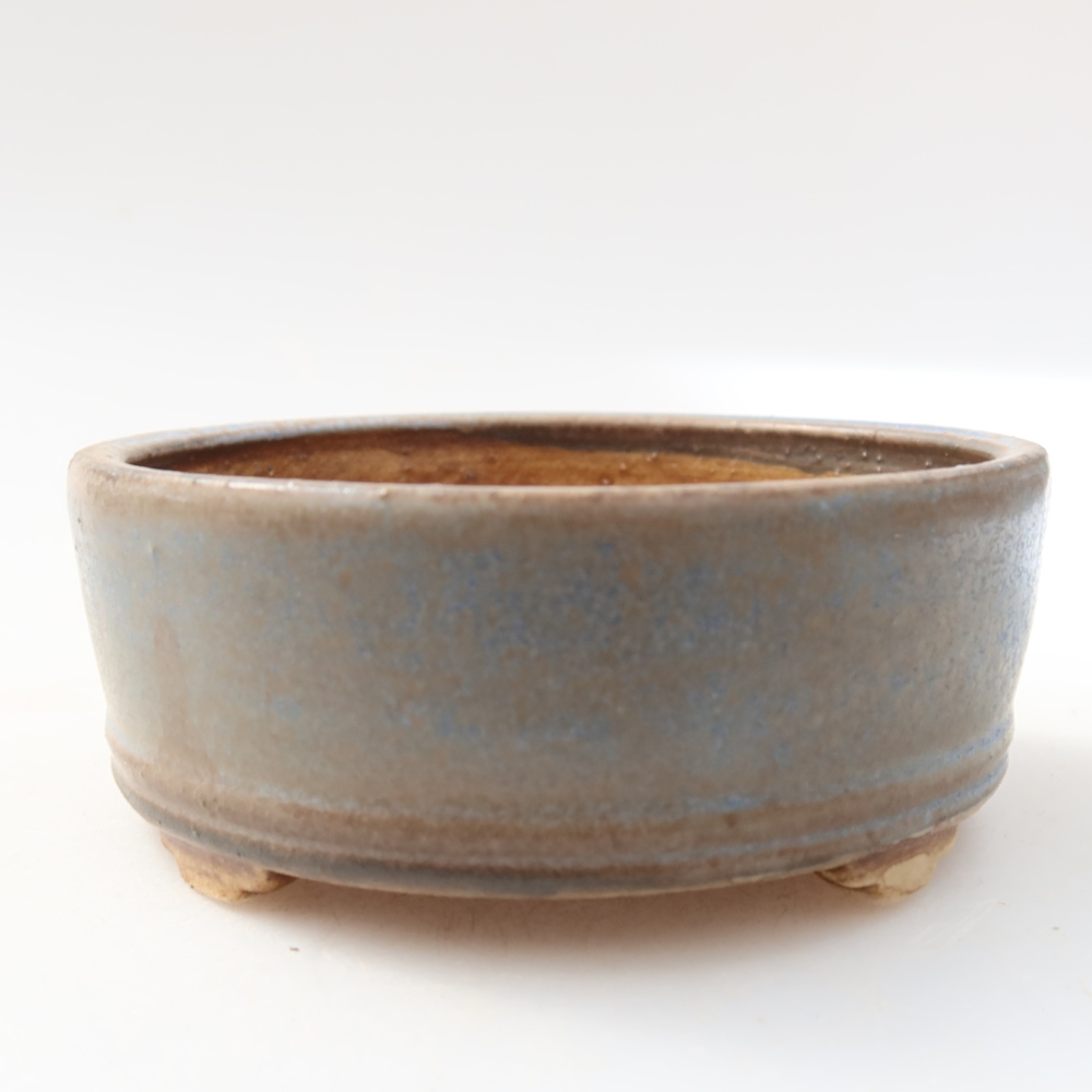 Ciotola bonsai in ceramica 9 x 9 x 3,5 cm, colore blu