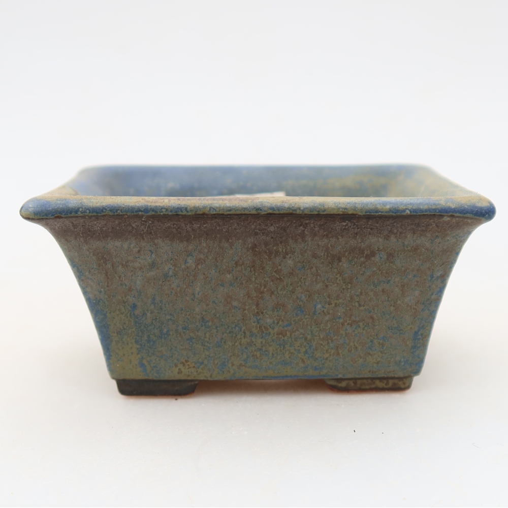 Ciotola per bonsai in ceramica 8,5 x 6 x 4 cm, colore blu
