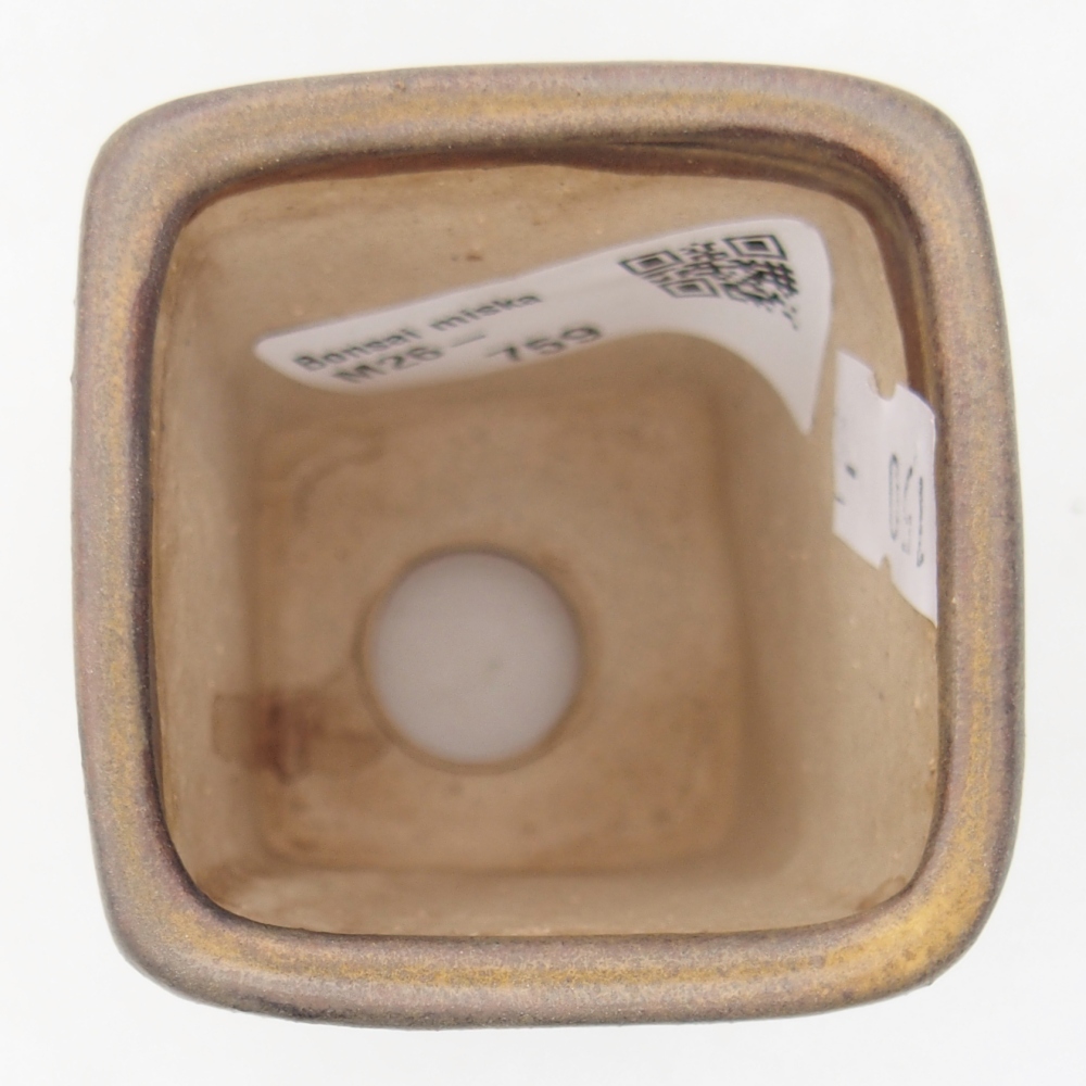 Ciotola per bonsai in ceramica 5 x 5 x 6,5 cm, marrone