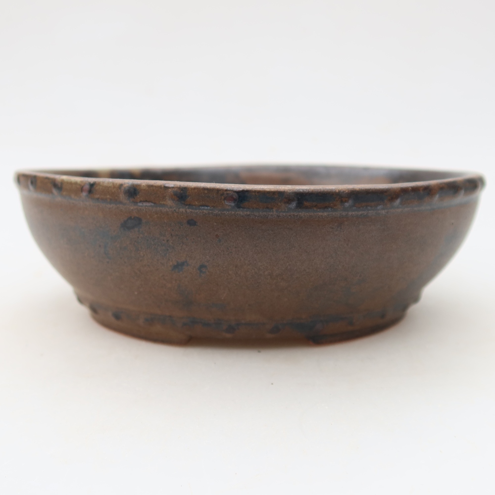 Ciotola bonsai in ceramica 18 x 18 x 5,5 cm, marrone