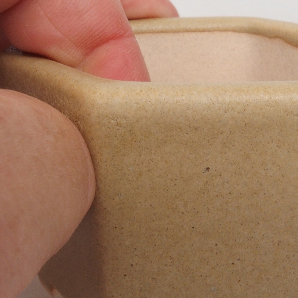 Ciotola per mini bonsai 6,5 x 6 x 4 cm, marrone