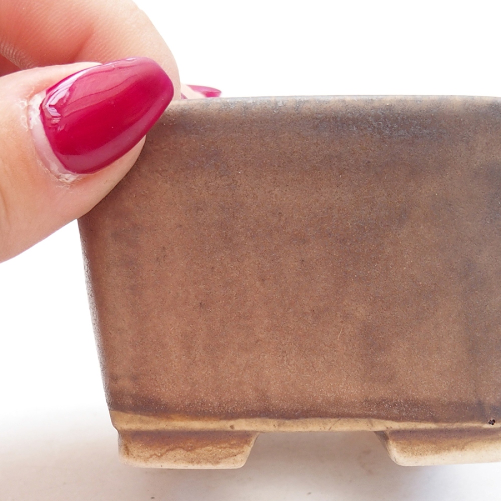 Ciotola bonsai in ceramica 6 x 6 x 4,5 cm, rosa